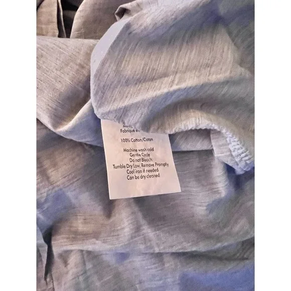 JOHN VARVATOS Sz 16x32-33 MENS Dress Shirt Gray Lightweight Cotton Button - Picture 11 of 12